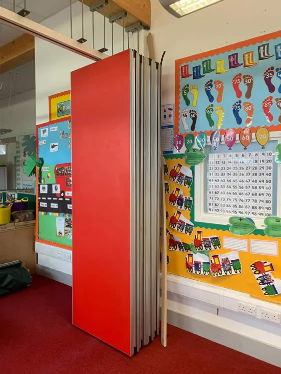 A vibrant partition for a vibrant school