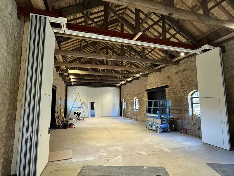 Installing Movable Walls in a listed building 2 - Moving Designs Limited
